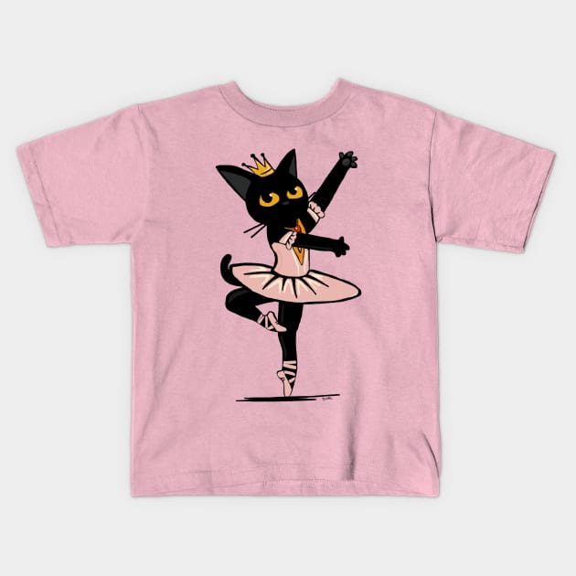 Ballerina Kids T-Shirt by BATKEI